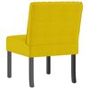 vidaXL Slipper Chair Yellow Velvet, Solid Wood, Plywood Medium Durable