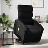 vidaXL Electric Stand Up Massage Recliner Chair Black Faux leather Regular