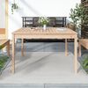 vidaXL Garden Table Natural Solid Pine Wood Medium Durable