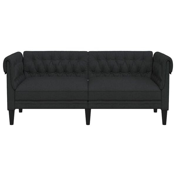 vidaXL Chesterfield Sofa Black