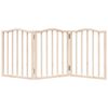vidaXL Dog Gate Set of 3 Poplar wood 59.1 in long Foldable Dog Gate
