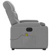 vidaXL Electric Stand Up Massage Recliner Chair Light Gray