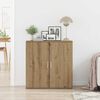 vidaXL Sideboard Artisan Oak 31.10 x 14.96 x 31.50 in Engineered Wood