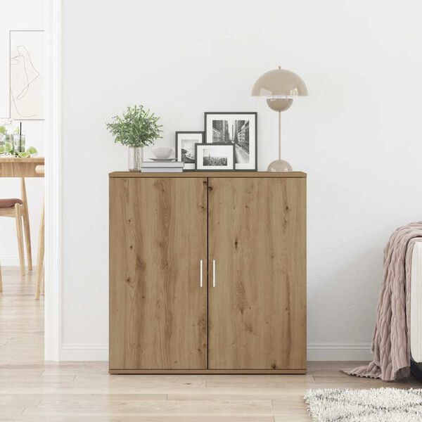 vidaXL Sideboard Artisan Oak 31.10 x 14.96 x 31.50 in Engineered Wood