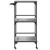 vidaXL Kitchen Trolley Gray Sonoma 23.8"x19.7"x41.3" Engineered Wood