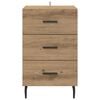 vidaXL Bedside Cabinet Artisan Oak 15.75 x 15.75 x 25.98 in