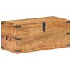 vidaXL Chest Natural finish Solid acacia wood Storage Chest Rectangular
