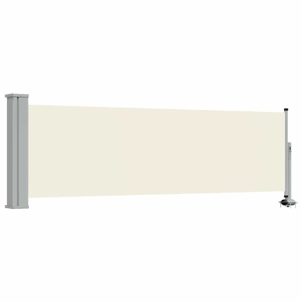 vidaXL Side Awning Cream and Grey