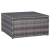 vidaXL Garden Lounge Set Grey PE rattan Large Modular