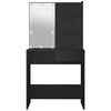 vidaXL Dressing Table Black Engineered wood, acrylic Medium