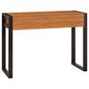 vidaXL Desk Teak Teak Wood, Plywood 39.4 in x 15.7 in x 29.5 in Desk