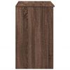 vidaXL Dressing Table Brown Oak Engineered wood, glass