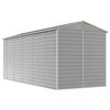 vidaXL Garden Shed Light Grey Galvanized Steel Large Garden Shed