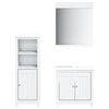 vidaXL Bathroom Furniture Set White