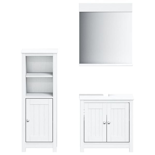 vidaXL Bathroom Furniture Set White