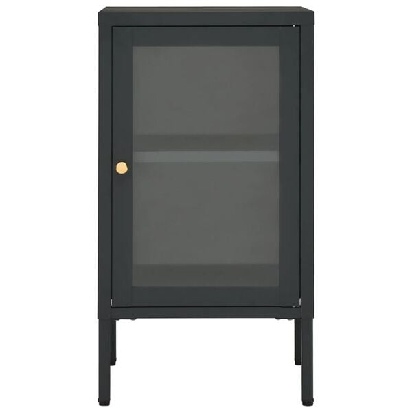 vidaXL Sideboard Anthracite Powder-coated steel Medium