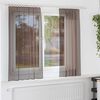 vidaXL Voile Curtains with Rod Pockets 2 pcs Brown