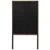 vidaXL Double-sided Blackboard Cedar Wood Free Standing 23.6"x31.5"