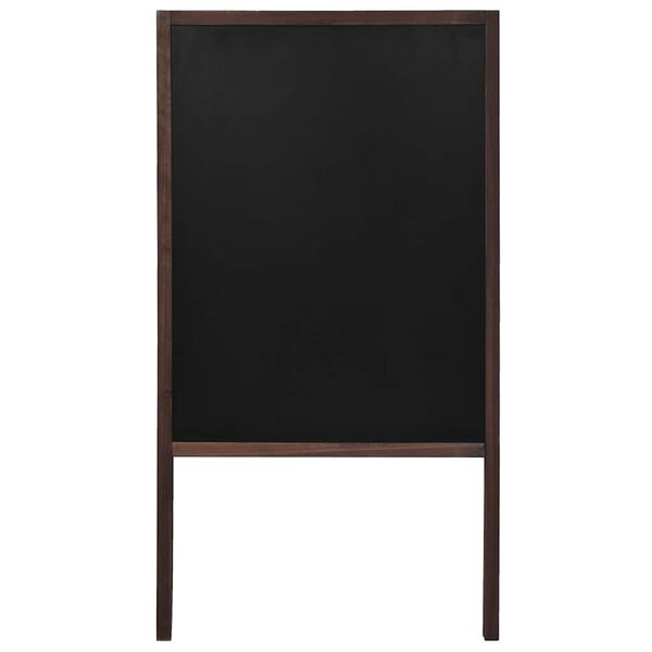 vidaXL Double-sided Blackboard Cedar Wood Free Standing 23.6"x31.5"