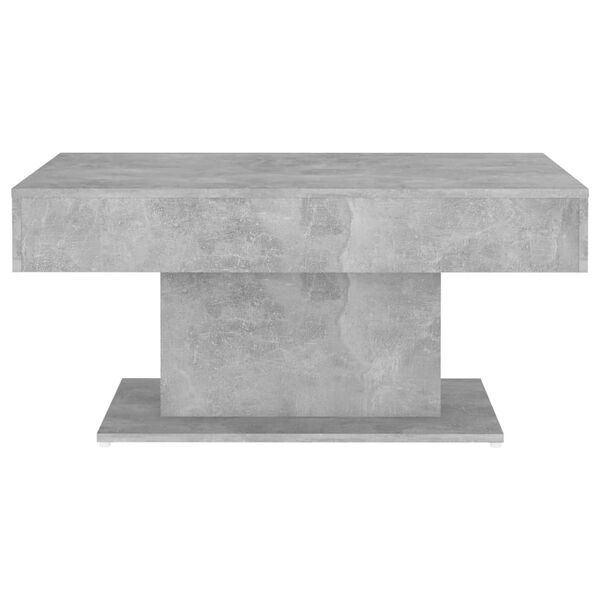 vidaXL Coffee Table Concrete Grey Engineered Wood Medium Durable