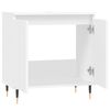 vidaXL Bathroom Cabinet White Engineered wood and iron Medium