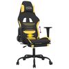 vidaXL Gaming Chair Black and Yellow
