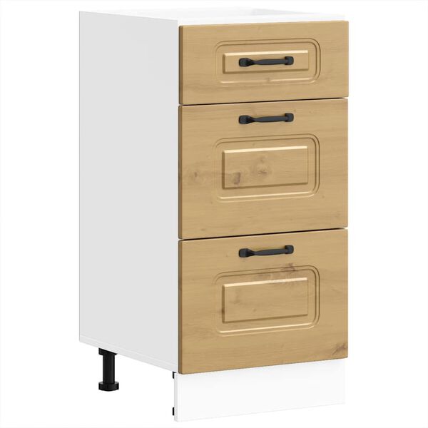 vidaXL Kitchen Base Cabinet Artisan Oak Engineered Wood Standard