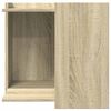 vidaXL Cat Litter Box Enclosure Sonoma Oak Engineered Wood Compact