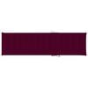 vidaXL Sun Lounger with Wine Red Cushion Solid Teak Wood