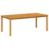 vidaXL Dining Table Natural Brown Solid Acacia wood Large Durable