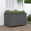 vidaXL Patio Raised Bed Grey 119,5x82,5 x 30.7 " Solid Wood Pine