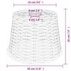 vidaXL Ceiling Lamp Shade White Wicker Standard Ceiling Lamp Shade