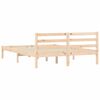 vidaXL Bed Frame Natural 208.6 x 157.6 x 69.4 cm Solid Pine Wood
