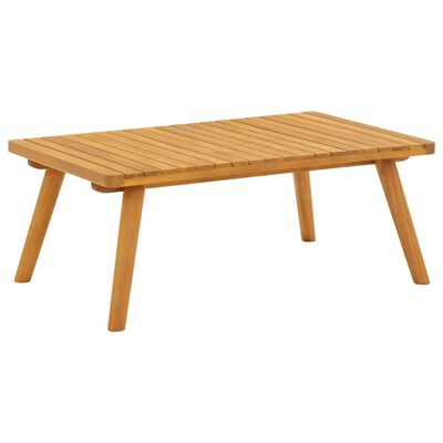 vidaXL Patio Coffee Table 35.4"x21.7"x13.8" Solid Acacia Wood