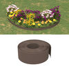 vidaXL Garden Edging Brown 32.8' 7.9" Polyethylene