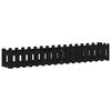 vidaXL Garden Raised Bed Black Solid pine wood Medium Durable