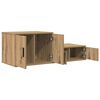 vidaXL Storage Cabinet 2 pcs Artisan Oak 42.52 x 16.14 x 15.75 in