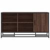 vidaXL Shoe Bench Brown Oak Engineered Wood and Metal