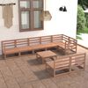 vidaXL Garden Lounge Set Honey Brown Solid Pinewood Large Modular