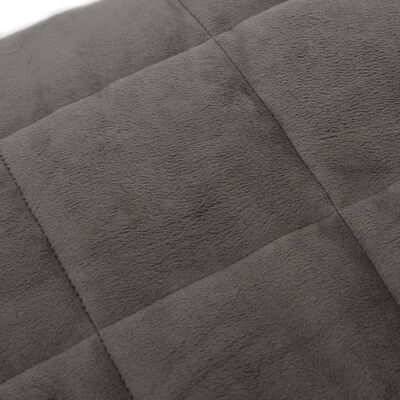 vidaXL Weighted Blanket Gray 86.6"x92.5" 33.1 lb Fabric