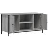 vidaXL TV Cabinet Grey Sonoma Engineered wood, Iron 39.4 x 15.7 x 19.7 in
