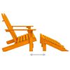 vidaXL Garden Chair Orange Solid fir wood Large Detachable