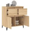 vidaXL Sideboard Sonoma oak Engineered wood, metal