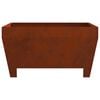 vidaXL Fire Pit Brown 31.50 x 31.50 x 16.93 in Weathering Steel