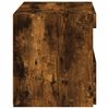 vidaXL Bedside Cabinet Smoked oak Engineered wood 19.7 x 15.7 x 17.7 in