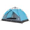 vidaXL Camping Tent Dome 3-Person Blue Quick Release