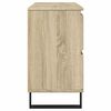 vidaXL Bathroom Cabinet Sonoma oak Engineered wood 31.5x13.0x23.6 in