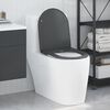 vidaXL Toilet Seat Anthracite 17.32 x 14.33 x 1.34 in Duroplast