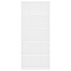 vidaXL Book Cabinet White Engineered wood Book Cabinet Rectangular