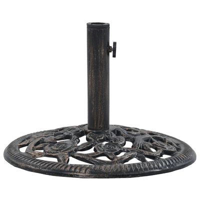 vidaXL Umbrella Base Bronze 26.5 lbs 18.9" Cast Iron